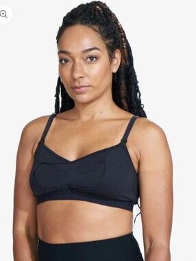 Bodily Do Anything Black Nursing & Pumping 4 In 1 Bralette